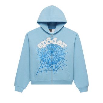 Buy Sp5der OG Web Zip Up 'Sky Blue' - ST048SS26SKB | GOAT