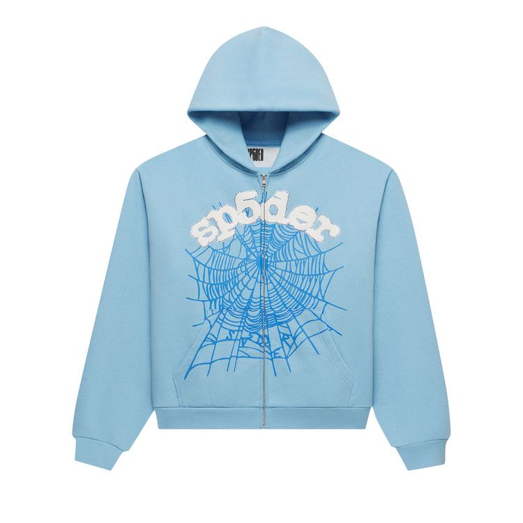 トップス Y sp5der Buy Sp5der OG Web Zip Up 'Sky Blue' - ST048SS26SKB | GOAT