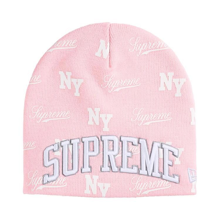 Buy Supreme New Era Monogram Beanie 'Pink' - SS26BN19 PINK | GOAT