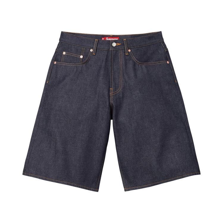 Buy Supreme Baggy Selvedge Denim Short 'Rigid Indigo' - SS26SH2