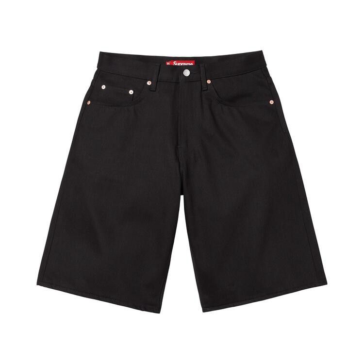 Buy Supreme Baggy Selvedge Denim Short 'Rigid Black' - SS26SH2