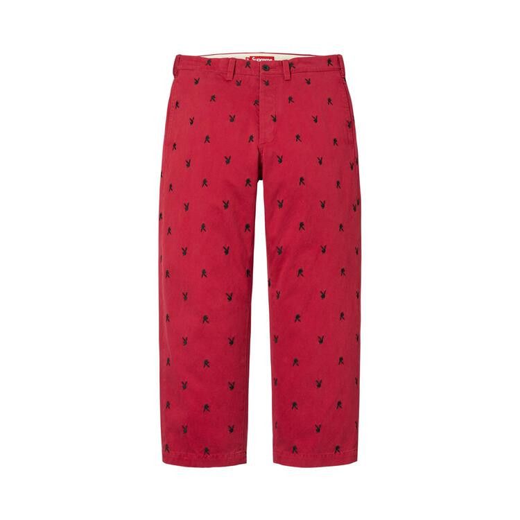Buy Supreme Chino Pant 'Red Playboy' - SS26P49B RED PLAYBOY | GOAT