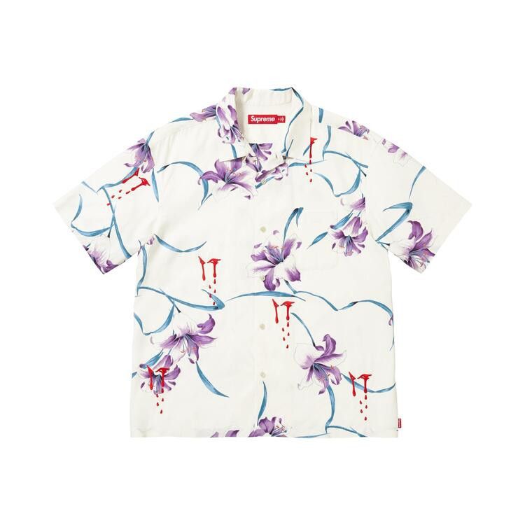 Buy Supreme Aoi Lilies Short-Sleeve Shirt 'White' - SS26S16 WHITE