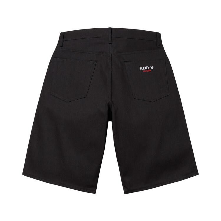 Buy Supreme Baggy Selvedge Denim Short 'Rigid Black' - SS26SH2