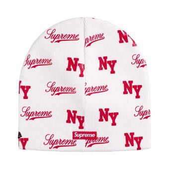 Buy Supreme New Era Monogram Beanie 'White' - SS26BN19 WHITE | GOAT