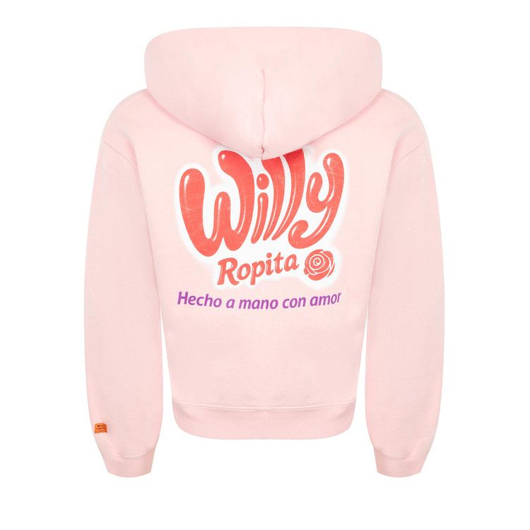 Willy Chavarria Shrunken Zip-Through Hoodie 'Chicle' — foto 3