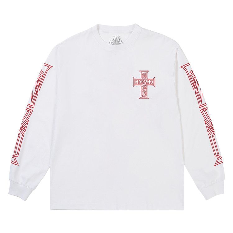 Buy Palace Y So Cross Long-Sleeve 'White' - P30LS004 | GOAT