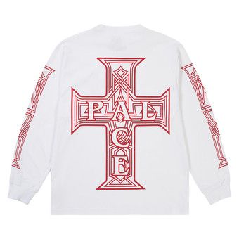 Buy Palace Y So Cross Long-Sleeve 'White' - P30LS004 | GOAT