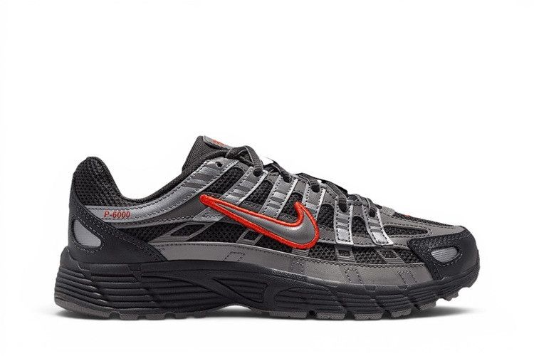 Nike P-6000 Anthracite Picante Red Metallic Cool Grey (GS)