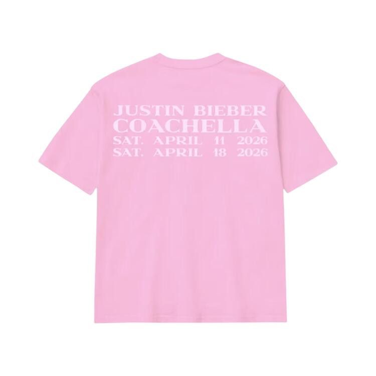Buy SKYLRK Justin Bieber Coachella 2026 Graphic IV Tee 'Pink