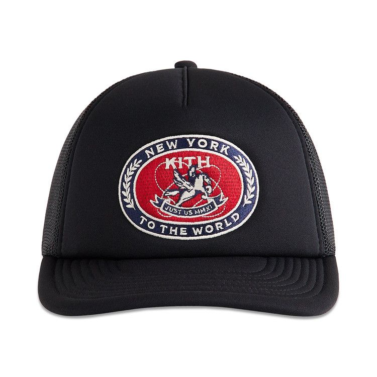 Buy Kith Laurel Pegasus Nolan Trucker Hat 'Black' - KHM051469 001