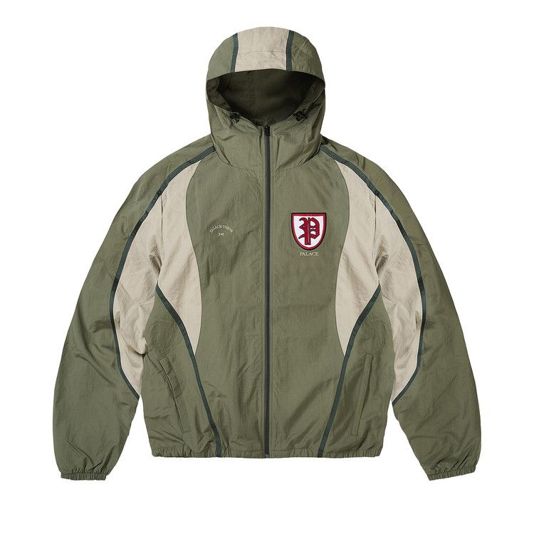 Buy Palace Scrum Hooded Shell Jacket 'Olive' - P30JK183 | GOAT