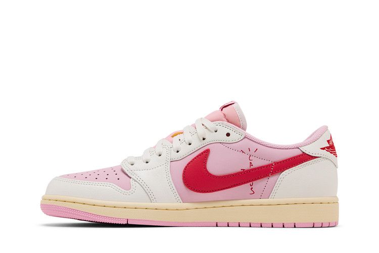 Jordan 1 Retro Low OG SP Travis Scott Sail Tropical Pink - Thumbnail 4