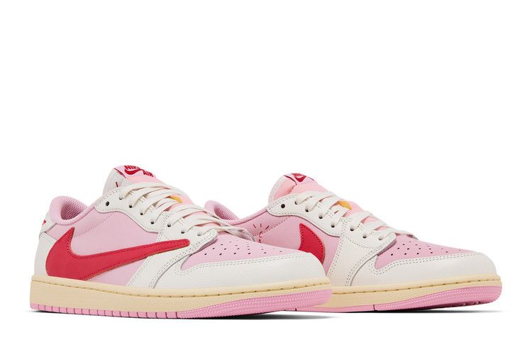 Jordan 1 Retro Low OG SP Travis Scott Sail Tropical Pink - Thumbnail 9