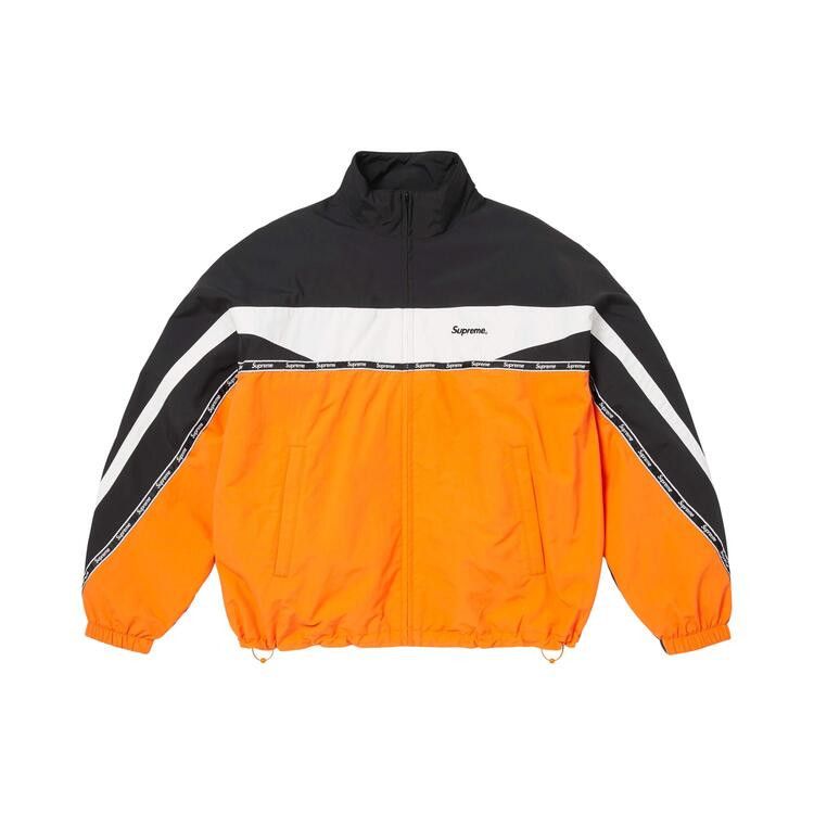 Buy Supreme Logo Taping Track Jacket 'Orange' - SS26J107 ORANGE | GOAT