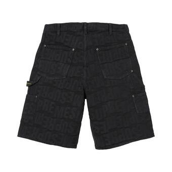 Buy Supreme Repeat Jacquard Double Knee Denim Short 'Black
