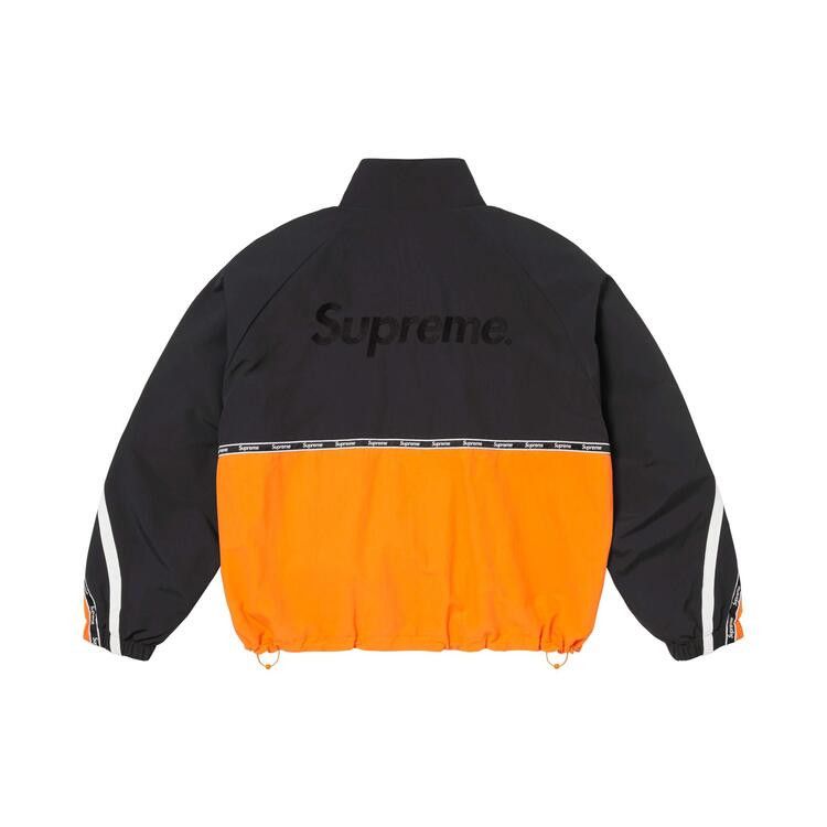Buy Supreme Logo Taping Track Jacket 'Orange' - SS26J107 ORANGE | GOAT