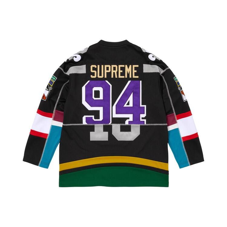 Buy Supreme Paneled Hockey Jersey 'Black' - SS26KN34 BLACK | GOAT UK