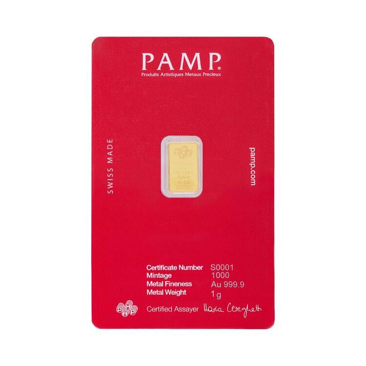 Buy Supreme x Pamp Suisse 1g Gold Bar 'Red' - SS26A123 RED | GOAT