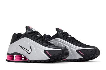 Buy Nike Wmns Shox R4 'Black Metallic Silver Pinksicle' - AR3565