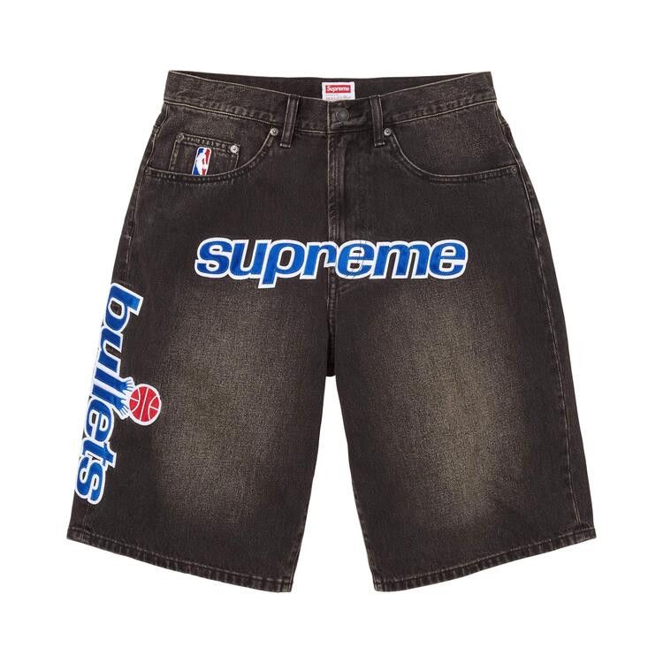 Buy Supreme x Mitchell & Ness Washington Bullets Baggy Denim Short