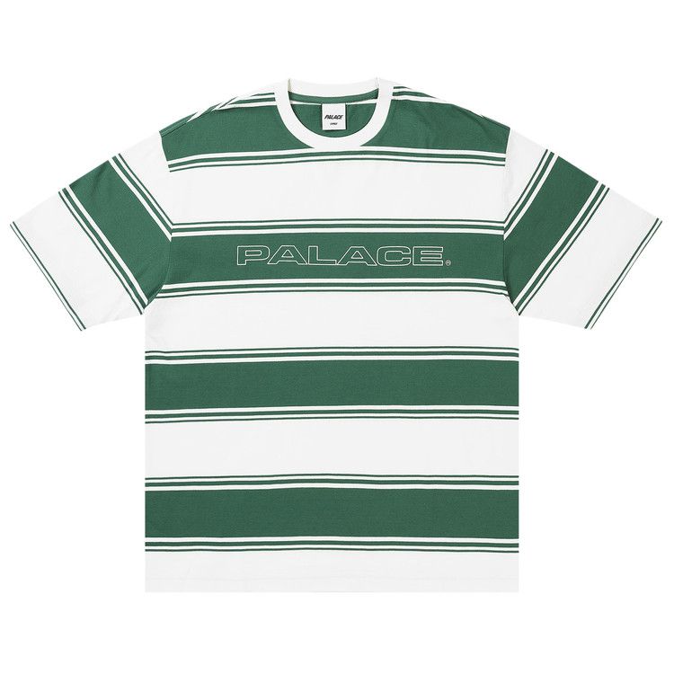 Buy Palace Tidy Stripe T-Shirt 'Green' - P30ES215 | GOAT