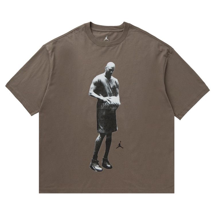 Air Jordan T-Shirt Sport Graphic Crew 'Olive Grey/Black' — foto 2