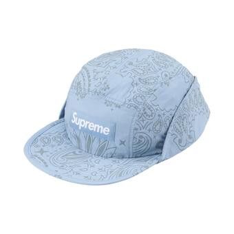 Buy Supreme Reflective Bandana Sunshield Camp Cap 'Light Blue