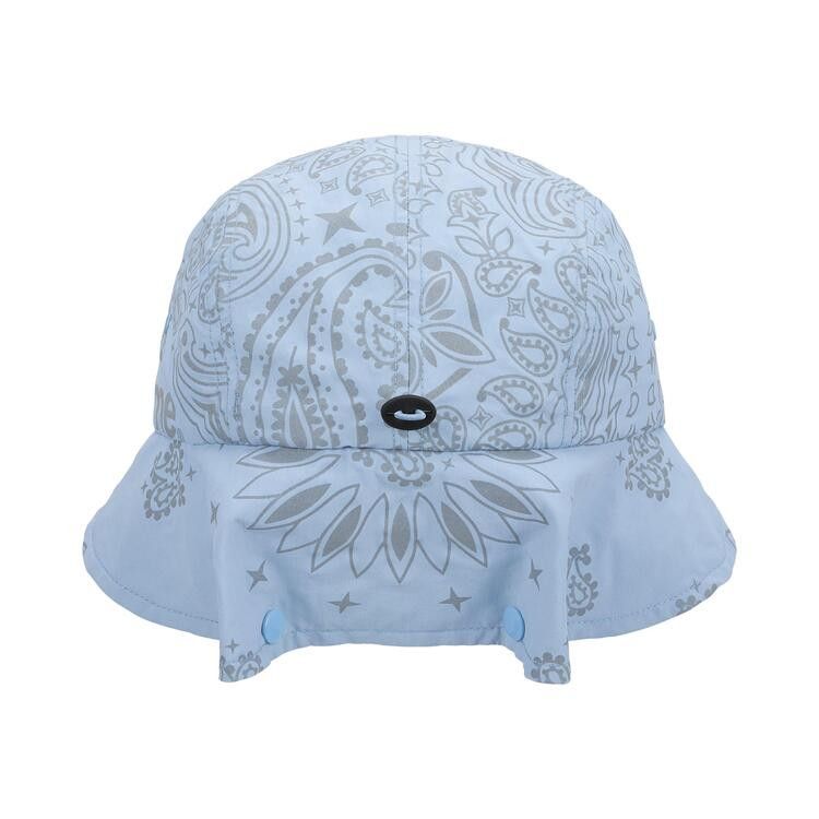 Buy Supreme Reflective Bandana Sunshield Camp Cap 'Light Blue