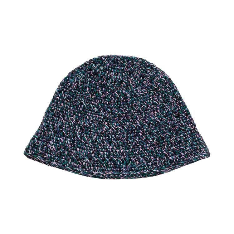 Buy Stussy Hemp Stock Knit Bucket Hat 'Multi Navy' - 1321268