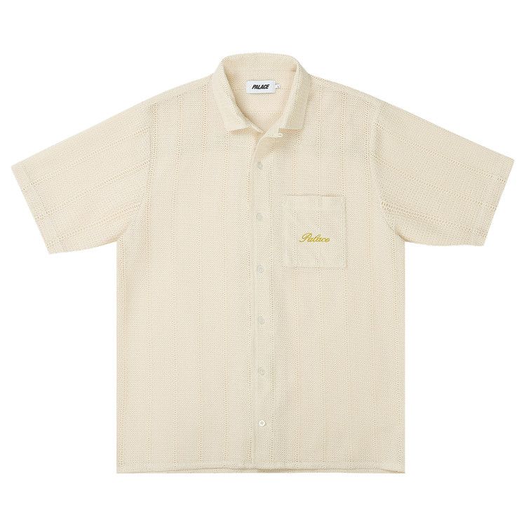 Buy Palace Script Texture Shirt 'Off White' - P30SHT024 | GOAT