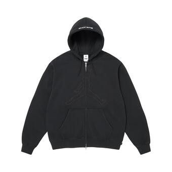 Buy Supreme x Jordan Zip Up Hooded Sweatshirt 'Black' - SS26SW24