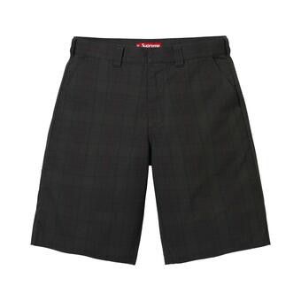 Buy Supreme Work Short 'Black Plaid' - SS26SH19 BLACK PLAID | GOAT