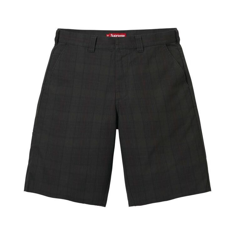 Buy Supreme Work Short 'Black Plaid' - SS26SH19 BLACK PLAID | GOAT