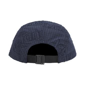Buy Supreme Monogram Gingham Camp Cap 'Navy' - SS26H38 NAVY | GOAT