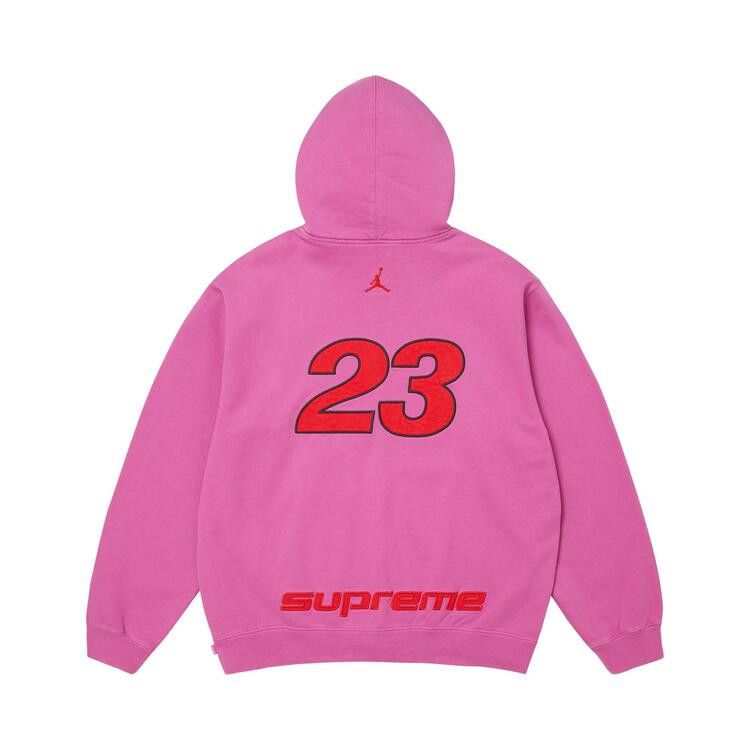 Buy Supreme x Jordan Zip Up Hooded Sweatshirt 'Pink' - SS26SW24