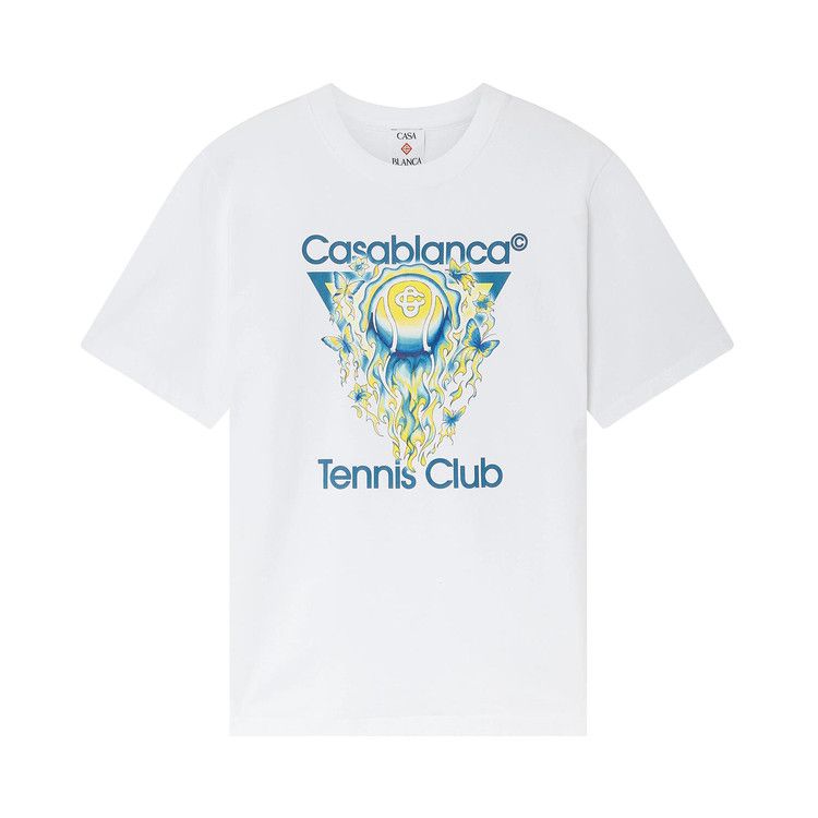 Casablanca Tennis Club Icon Classic T-Shirt 'White' — foto 2