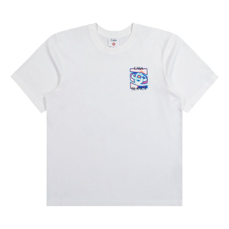 Casablanca Heat Map Classic T-Shirt 'White' — foto 2