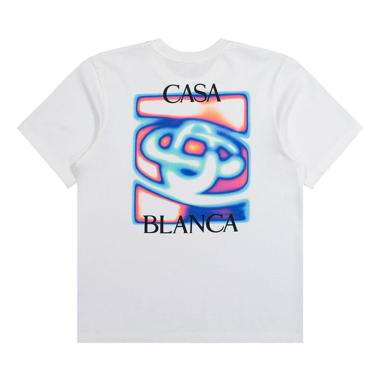 Casablanca Heat Map Classic T-Shirt 'White' — foto 3
