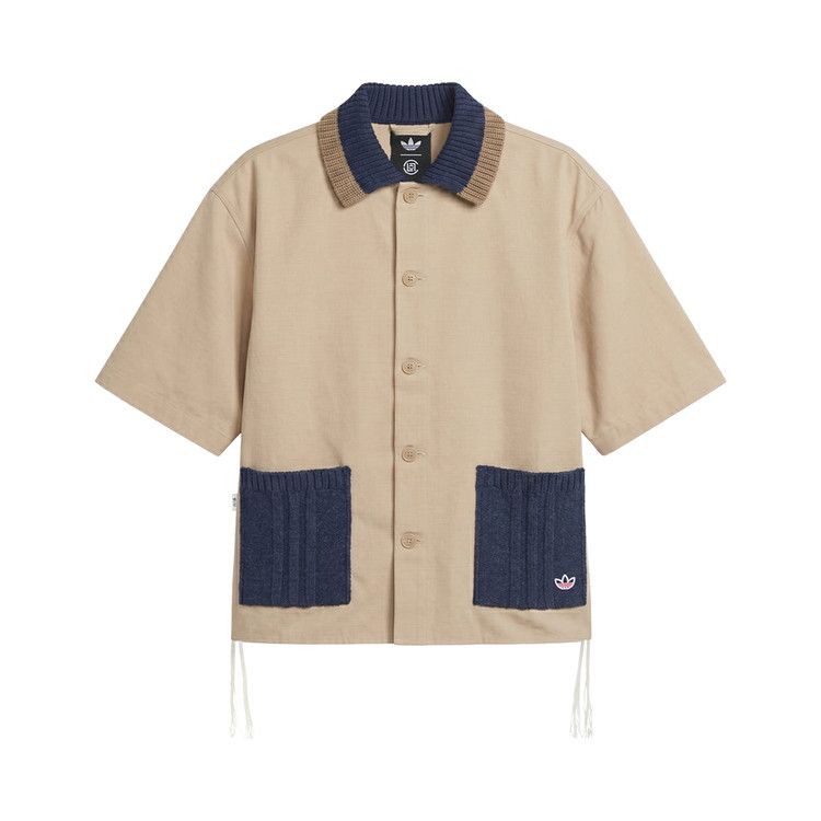 adidas CLOT SS Guayabera By Edison Chen Shirt Warm Sandstone — foto 2