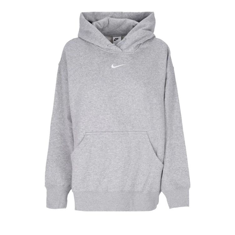 Nike Women's Phoenix Fleece Oversized Pullover Hoodie Dark Grey Heather/Sail — foto 2