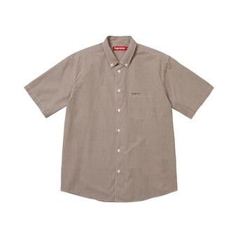Buy Supreme Gingham Short-Sleeve Shirt 'Brown' - SS26S38 BROWN | GOAT