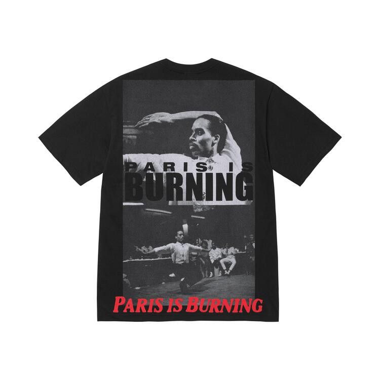 Buy Supreme Paris Is Burning Tee 'Black' - SS26T9 BLACK | GOAT