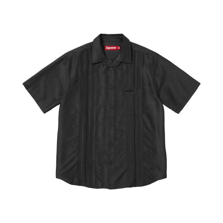 Buy Supreme Pintuck Short-Sleeve Shirt 'Black' - SS26S9 BLACK | GOAT