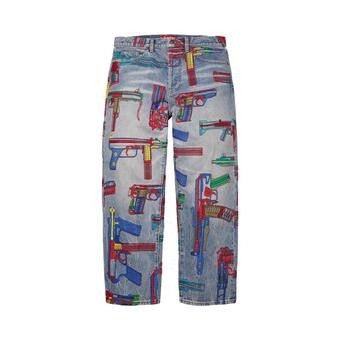 Buy Supreme Guns Embroidered Loose Fit Jean 'Washed Indigo