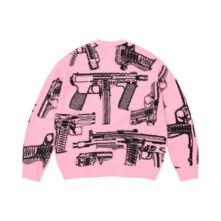 Buy Supreme Guns Sweater 'Pink' - SS26SK32 PINK | GOAT