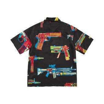 Buy Supreme Guns Silk Short-Sleeve Shirt 'Black' - SS26S17 BLACK