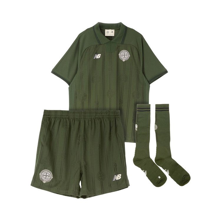 New Balance X STONE ISLAND Soccer Jersey Sets Unisex Home Lapel Moderate — foto 2