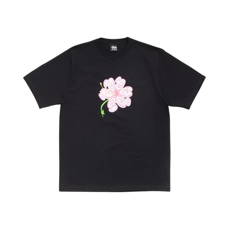 Stussy S Flower Tee 'Black'