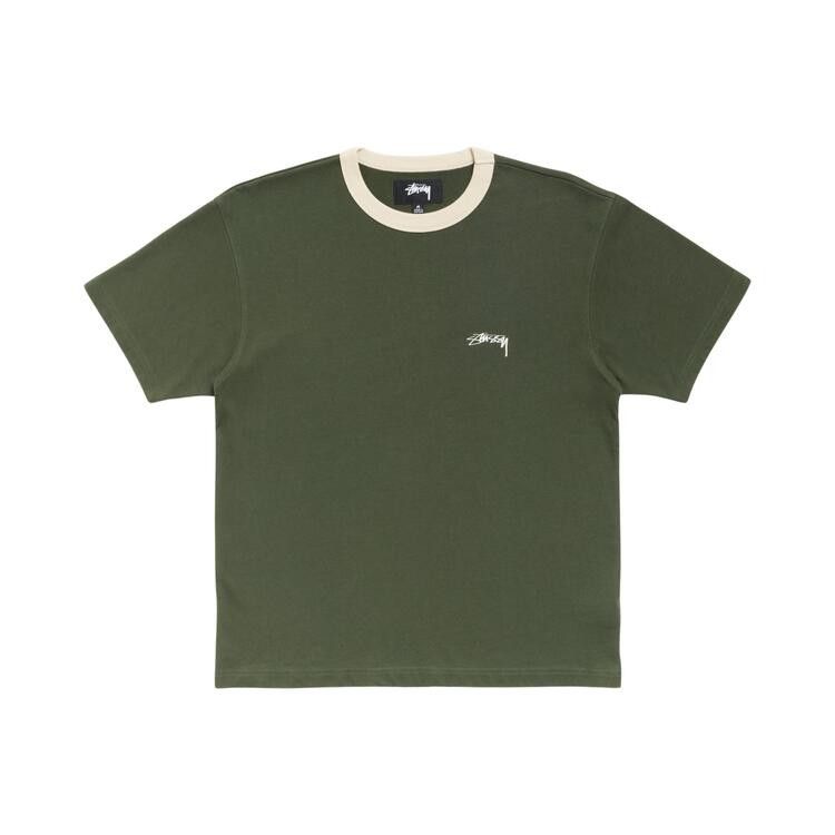Stussy Ringer Tee 'Olive'